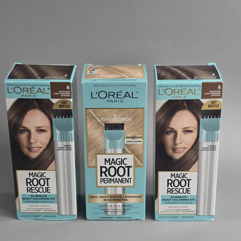 L'Oreal Magic Root Rescue Light Blonde Hair Color Kit Bundles